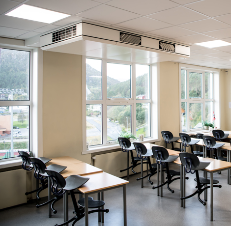 Ventilation i klassrum med AM 1000 